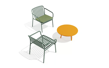KANO - Low powder coated steel coffee table by BABEL D - view 3